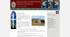 Desktop Screenshot of glencairnparish.co.uk